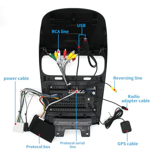 Radio con pantalla táctil QLED 9 pulgadas para Dodge Journey miniatura 5