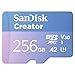 Produktbild SanDisk Creator microSDXC UHS-I Speicherkarte 256 GB + Adapter (Für Smartphones, Kameras und Drohnen, 5.3K & 4K, A2, C10, V30, U3, bis zu 190 MB/s Übertragung, inkl. 3 Monate Adobe Lightroom)