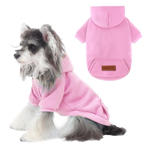 Image of 1 Pack Dog Hoodie Warm Hood Dog Sweater Cold Weather Small Dogs Sweatshirt Comfort Pet Clothes for Small Medium Dogs with Pockets Cats Chihuahua Clothes for Male Female Girl Boy Sporty Daily Wear