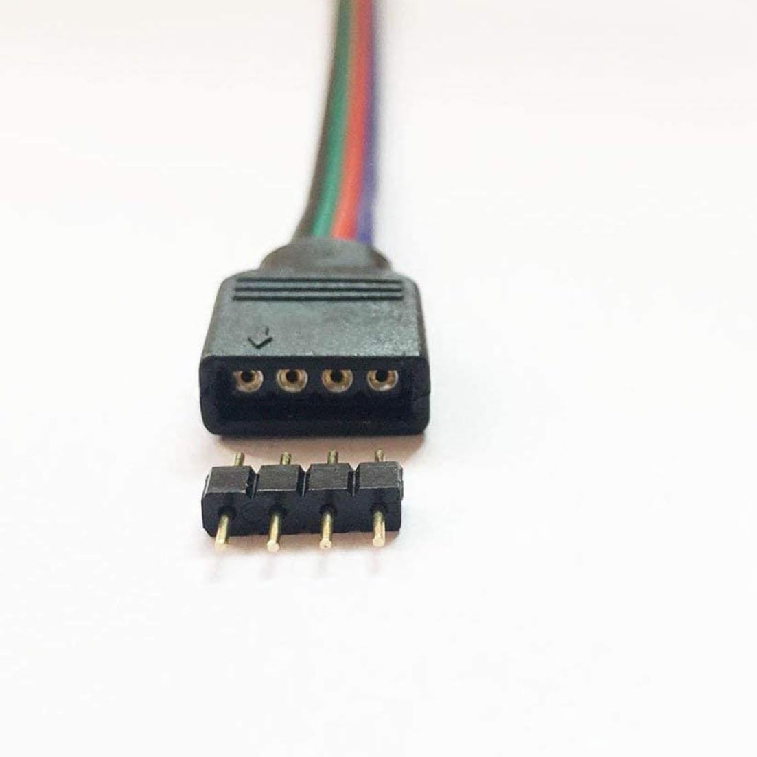 Shiyou-4 Broches Connecteur De Bande LED 8 Mm - Adaptateur De Lumières RGB (20 Pcs