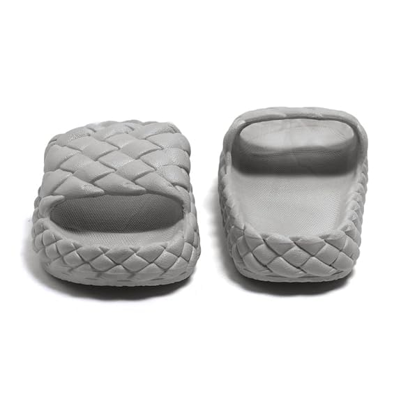 Image of Women's Anti-Skid Comfort Slippers | Soft Cushioned Eva Footbed Lightweight Slides for Summer | Girls Platfoam Slip-On Footwear for Home Indoor & Outdoor Use Flip Flop