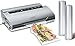 CASO VC300 Vakuumierer - Vakuumiergerät, Lebensmittel 8x länger frisch, doppelte Schweißnaht, regulierbare Vakuumstärke, inkl. Folienbox, Cutter, 2 Profi-Folienrollen, Schlauch für Vakuumbehälter