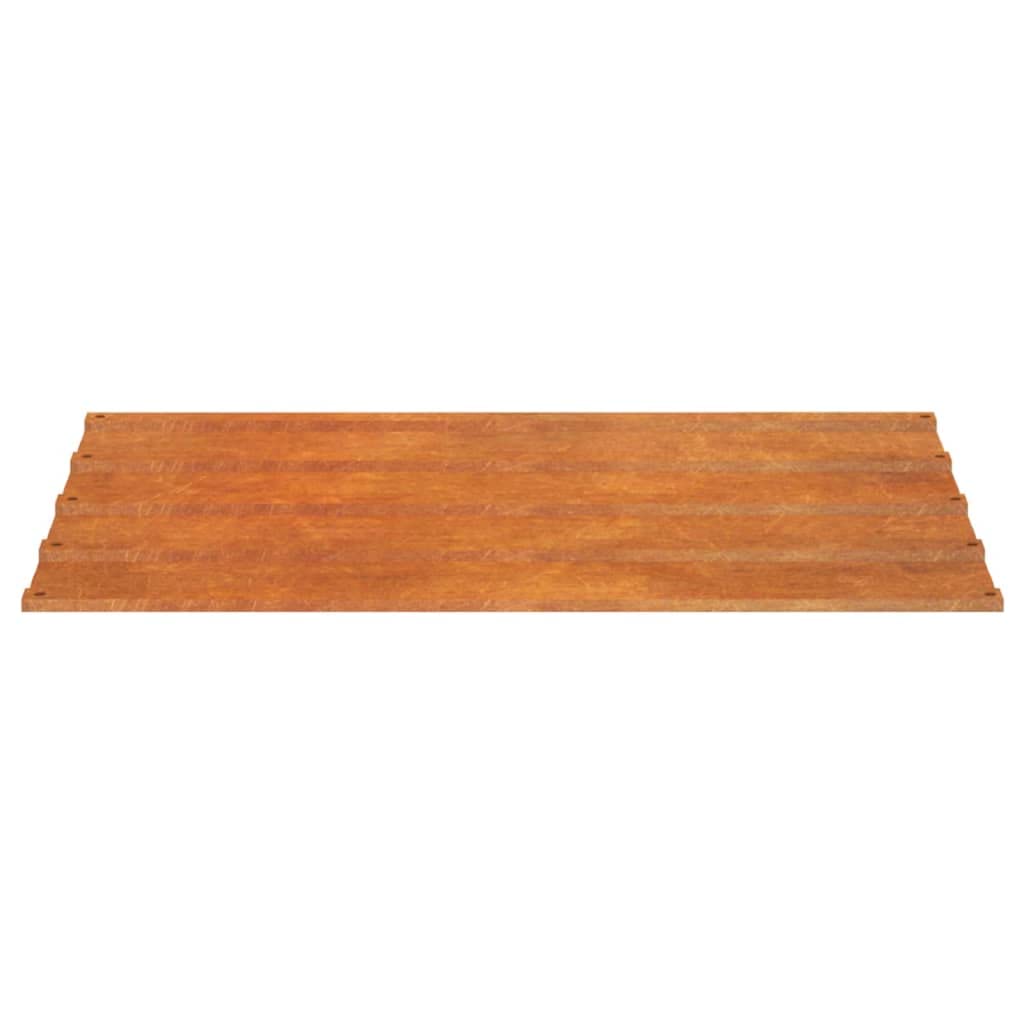 Genérico Paneles de tejado 12 uds Acero corten Oxidado 60x44 cm,Bricolaje,Materiales de construcción,Techo,Tejas y baldosas para techo-151970