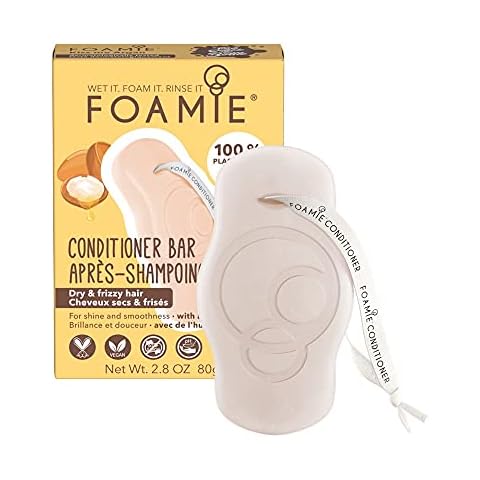 FOAMIE Conditioner Bar, Argan Oil for Dry & Frizzy Hair, Plastic-Free, pH-Balanced, Soap-Free, No Sulphates or Parabens. Made in the UK Cover