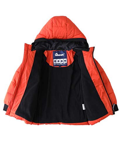 Hiheart Boys Girls Thick Padded Winter Coat Warm Hooded Jacket3
