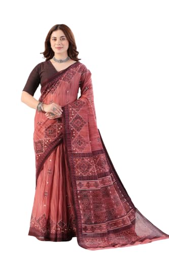 Image of TAMAIRA FASHION Mulmul Pure Cotton Saree For Woman |Office Wear Daily Wear Sarees For Women Without Blouse Piece(Available in 10 Colours)