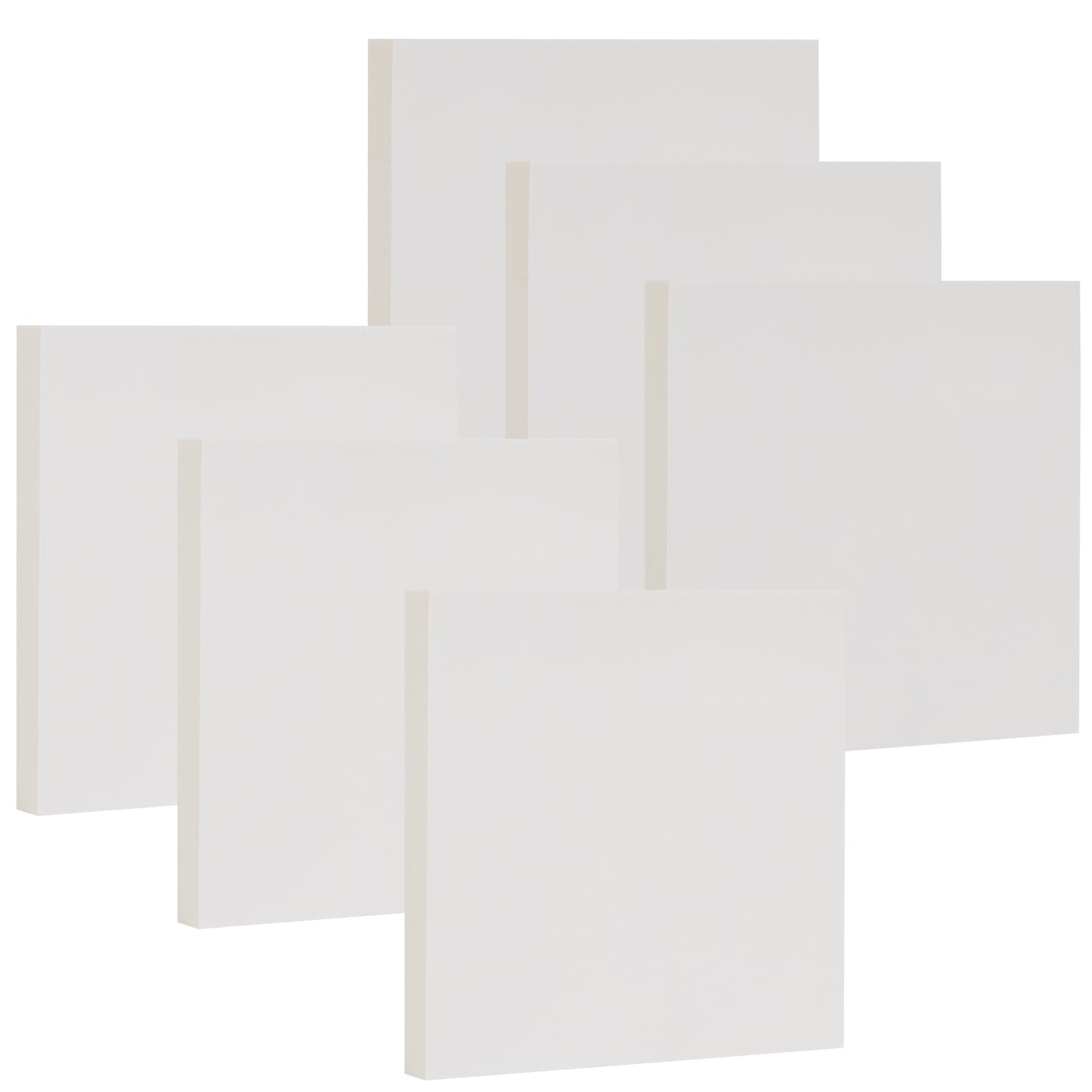 NatureTouch Notas adhesivas, 6 paquetes, 3 x 3 pulgadas, notas autoadhesivas en papel de protección ocular, múltiples diseños de blocs de notas para recordatorios, oficina, hogar, escuela, reuniones,