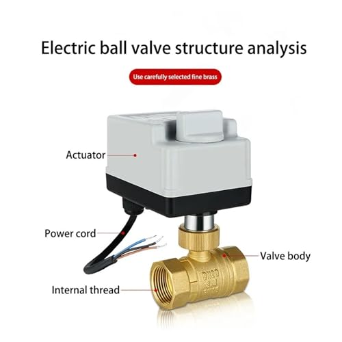 Válvula de bola motorizada de 3 cables para un control eficiente del agua 6