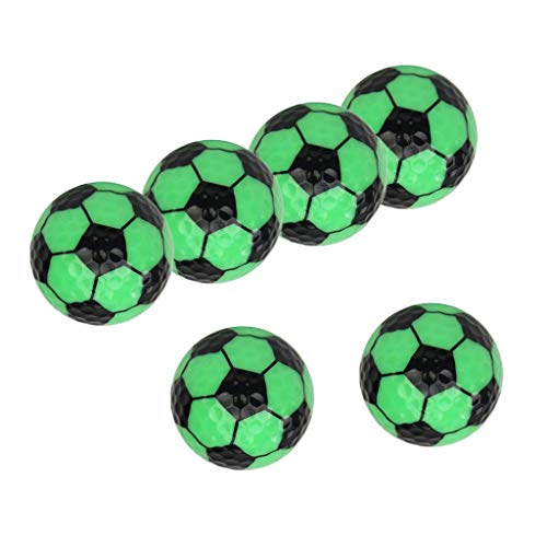 YIJU Bolas de Treino Bulk 6 Golf Swing - Compactas, Leves E Duráveis - Luz Verde