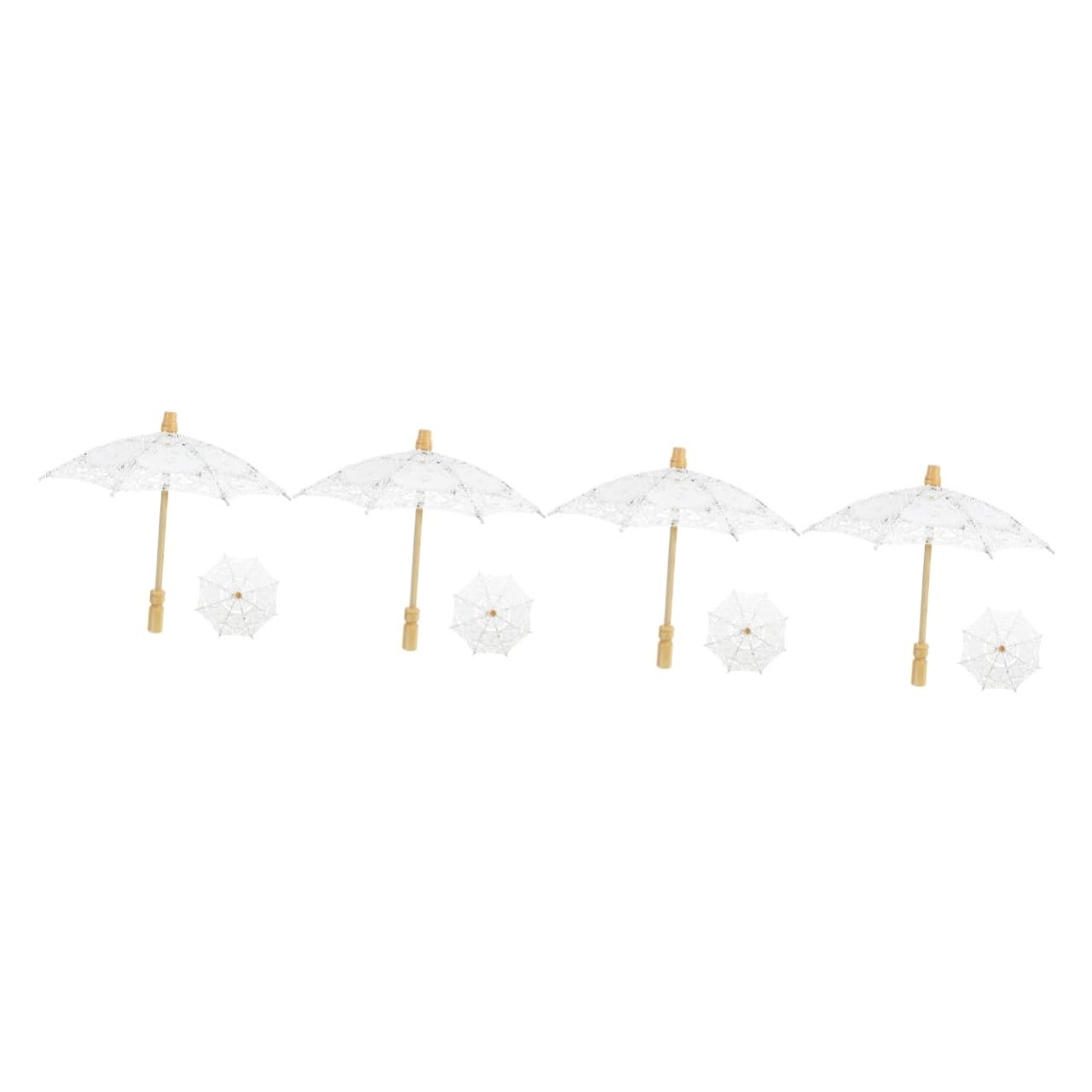Parasol de mariage en coton et dentelle pour séance photo romantique