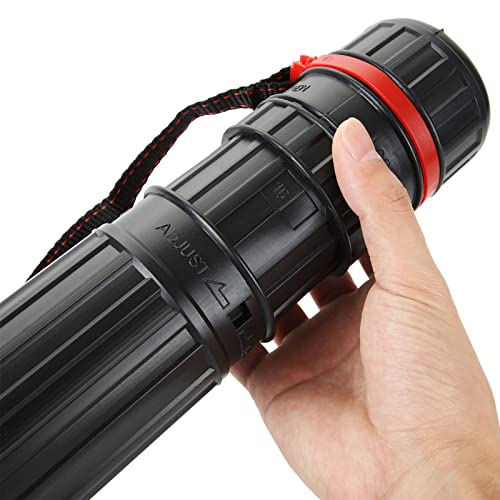 3 Pack Extendable Poster Tubes, Telescoping Art Tube, Water-Resistant Storage Tube For Documents Blueprints Artwork - Hard Plastic Black, 18 Inches To 27.5 Inches With 2.75 Inch Opening #TOP3