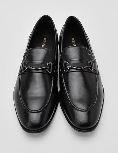 Image of Monte Carlo Mens Solid Slip on Genuine Leather Penny Loafers (201821FW)