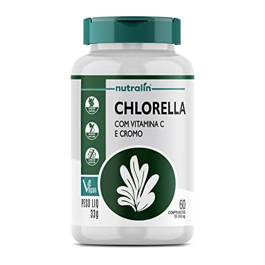 Chlorella com Vitamina C + Cromo 60 Comprimidos