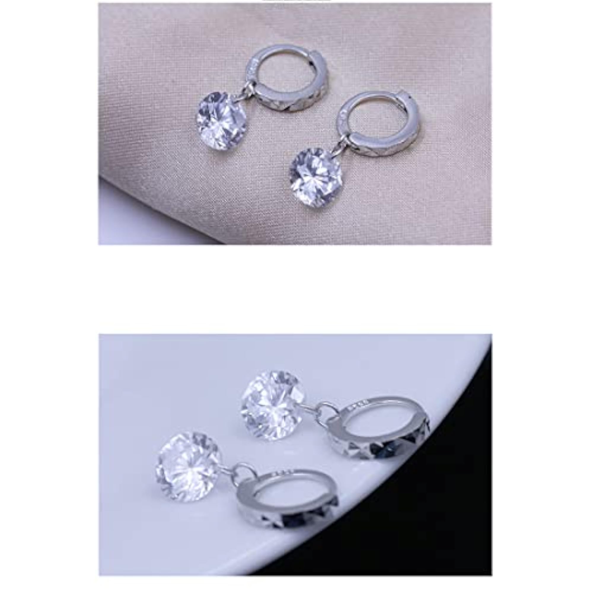 Women's Elegant 925 Sterling Silver Earrings, Gift for Her