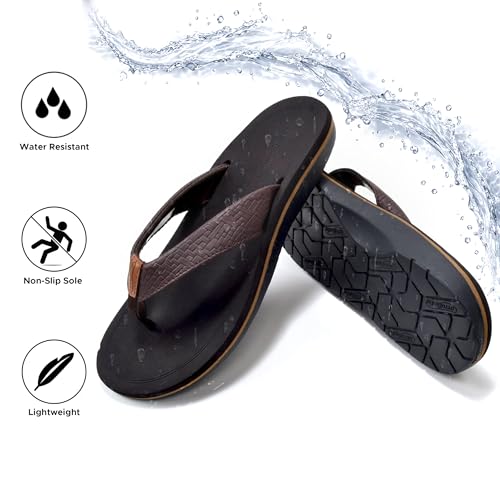 Image of AEROTHOTIC Beach Sandals for Woman Non Slip Flip Flops Quick Dry Slippers