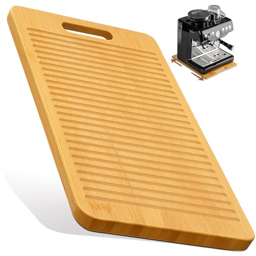 Bamboo Appliance Slider|16'D x 13'W Sliding Tray for Coffee Maker on Countertop|Heavy-Duty Coffee...