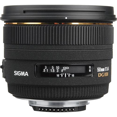 Sigma 50mm f/1.4 EX DG HSM Lens for Nikon Digital SLR Cameras