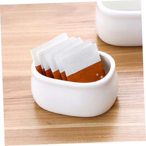 Sucriers en céramique blanche : la solution propre pour servir ketchup et moutarde - 3