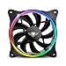 SPIRIT OF GAMER - Seria AIRFORCE CIRCLE RGB - Cichy podświetlany wentylator chłodzący PC - gamer płynu chłodzącego - Adresable RGB - Dim : 120x120x25mm
