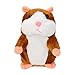 Produktbild Talking Plüsch Hamster, Gusspower Sprechen Hamster Kinder Stofftier Wiederholt Was Sie sagen, Interaktive Spielzeug für Valentinstag, Geburtstag, Weihnachten, Kinder Frühes Lernen Geschenk (Khaki)