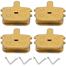 Plplaaoo 4 Sets Resin Semi-Metal Brake Pads for Electric Mountain Bike Durable Bike Disc Brake Pads for Electric Vehicles, Mountain Bike Brake Pad Replacement | Fits Commuter & Light Off-Road Bikes