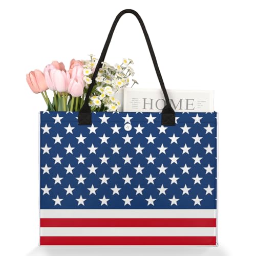 American Flag Art Tote Bag for Women Large Beach Bag Reusable Tote Bags for Work Travel Beach Shopping3