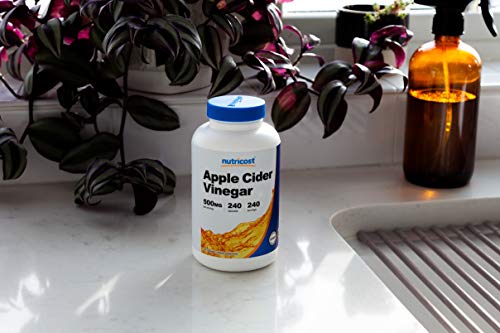 Nutricost Apple Cider Vinegar Capsules 500Mg, 240 Vegetarian Capsules - Natural, Vegetarian, Gmp, Non-Gmo And Gluten Free #TOP5