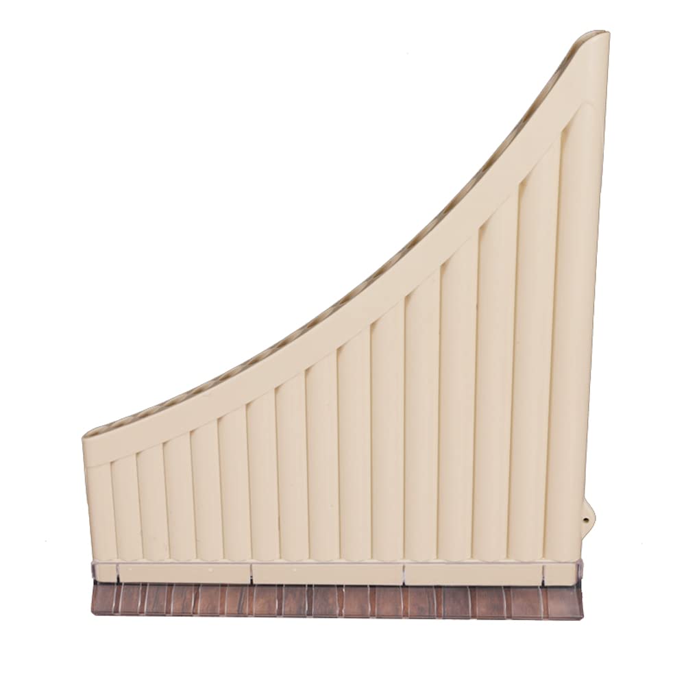 Panpipe de 16 Tonos, 16 Tubos Pan Flauta ABS Resina C Tono Fácil Aprendizaje Panflute Instrumento de música Regalo para niños para Principiantes con Bolsa de Almacenamiento