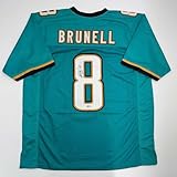 Autographed/Signed Mark Brunell Jacksonville Teal Football Jersey JSA COA