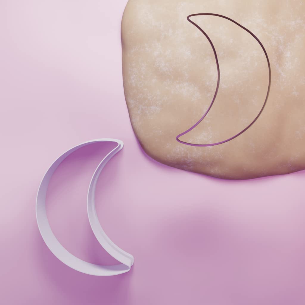 Moon Shape Cookie Cutter - 3 Sizes, White, 7cm - Image 2