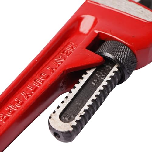 Image of Eastman Pipe Wrenches - Rigid Type Set Of 1Pcs, 12 /300 Mm, Non Breakable S.G. Cast Iron I-Beam Handle for Construction & Heavy-Duty Applications for Industrial & Professional Use (E-2049)
