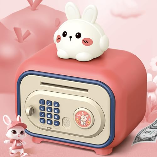 Tirelire électronique pour fille avec code secret et empreinte digitale