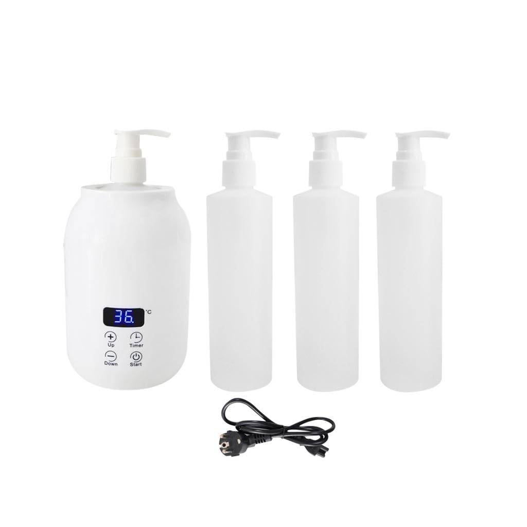 CALANDIS™ Single Bottle Oil Heater Lightweight Electric Lotion Bottle Warmer Dispenser white | Massage Oils & Lotions | Massage-image-49