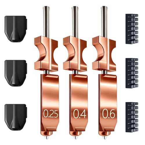 New Upgraded 0.25MM&0.4MM&0.6MM Hotend Kit for Flashforge AD5X Nozzle All Metal 3s Quick-Detachable Nozzle kit HTR 550C Hardened Steel Nozzle 32mm/s High Flow 600mm/s High-Speed AD5X Parts