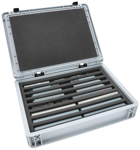 Caja Feldherr Eurobox Escala N con organizador de espuma para trenes eléctricos