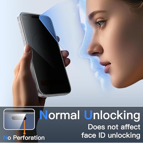 Image of Supershieldz (2 Pack) True 4-way 360 Privacy Tempered Glass Screen Protector Guard for iPhone 17 Pro