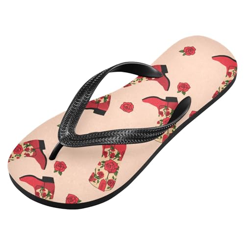 Burbuja Cowboy Boots Flip Flops for Women Men, Soft Thong Sandals Rubber Slippers for Pool Beach Essentials2