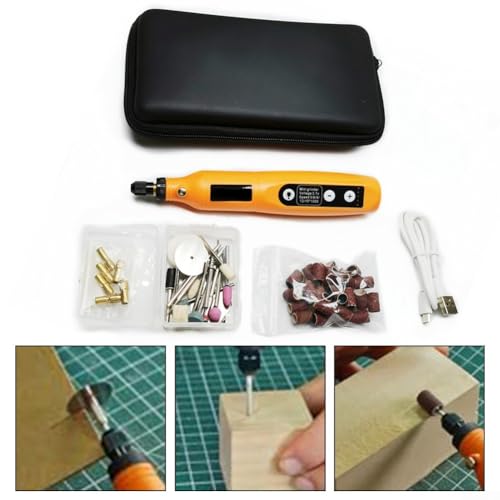 for MINI Cordless Rotary Tool, 5-Speed & USB Charging with Storage Case 3.7V DIY, Multi-Purpose Power Rotary Tool for Sanding, Polishing, Drilling, Etching, Engraving - Image 4