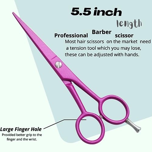 Wishbeauty Pastel Plus Candy Scissors 5.5 Inch / 14 cm, Purple - Image 4