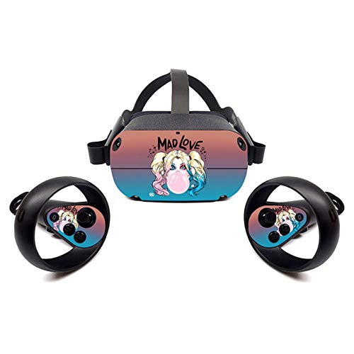 Oculus Quest VR Headset and Controller Sticker, Vinyl Decal Skin for VR Headset and Controller, Virtual Reality Protective Accessories - Mad Love