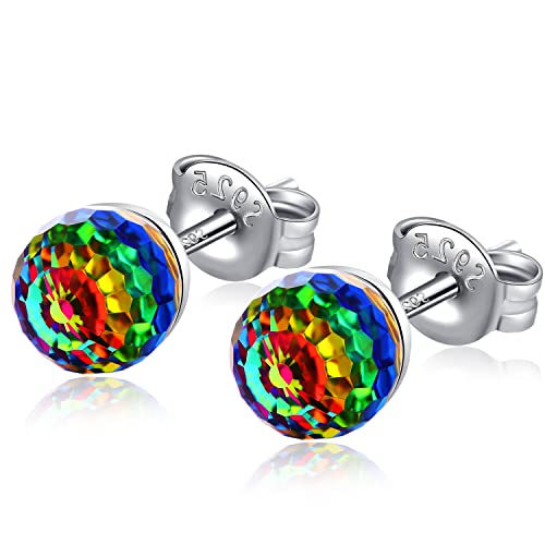 Bijoux Unisexes en Cristal et Argent : puces d'oreilles scintillantes chic