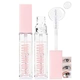 Transparent Lash Primer, Long-Lasting Tubing Formula, Enhances Length and Curl, Strengthens and Preps Lashes for Smooth Mascara Application, Gentle for Delicate Eyes (Waterproof Clear)
