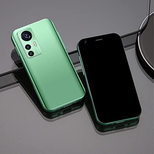 Mini Mobiltelefon 2,5 Tum Android, Dual SIM, Grön Smartphone