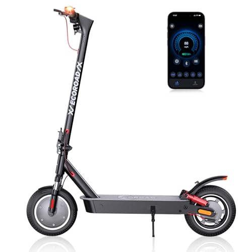 Electric Scooter for Adults, 30-32Miles Long Range Electric Scooters, 500W-750W Motor & 21-25MPH Adults Commuting Scooters, 10" Tires, Lightweight Fol
