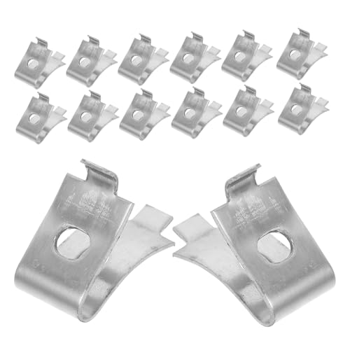 Operitacx 24個ステンレス製 棚クリップ キャビネット用 棚サポート キッチン 収納家具対応