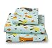Where The Polka Dots Roam Twin Woodland Creatures Fox, Owl, Bear and Forest Print Bed Sheet Set for Kids Bedding