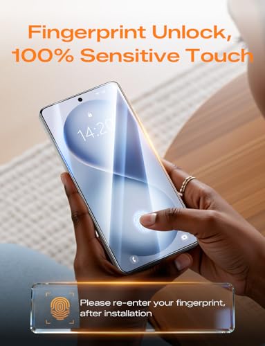 Image of MAGIC JOHN 2PACK 3rd Gen for Samsung Galaxy S26 Ultra Screen Protector, One-Pull Easy Install, Smooth Touch, Auto-Align Screen, Support Fingerprint Unlock, 9H Glass, Anti-Scratch