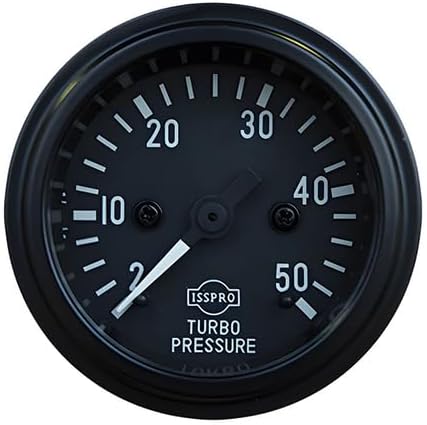 Tectran 95-2375 Boost Gauge Black Bezel, 0 30 Psi, Mechanical