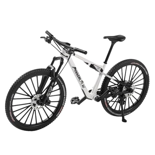 Vélo en métal miniature blanche 1:6, le cadeau idéal pour cycliste et athlète