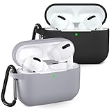 Wepro Silikon Hülle kompatibel mit AirPods Pro Hülle 2019, Stoßfeste Schutzhülle für Apple...